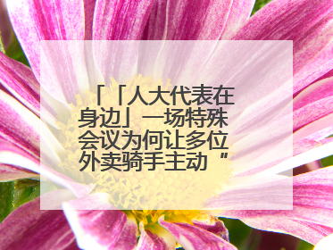 「人大代表在身边」一场特殊会议为何让多位外卖骑手主动“放下订单”？