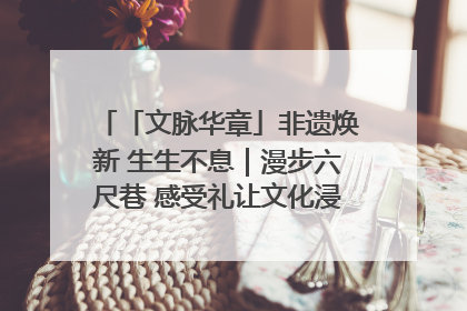 「文脉华章」非遗焕新 生生不息｜漫步六尺巷 感受礼让文化浸润的“巷”往生活