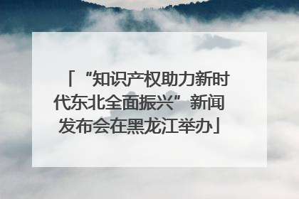 “知识产权助力新时代东北全面振兴”新闻发布会在黑龙江举办