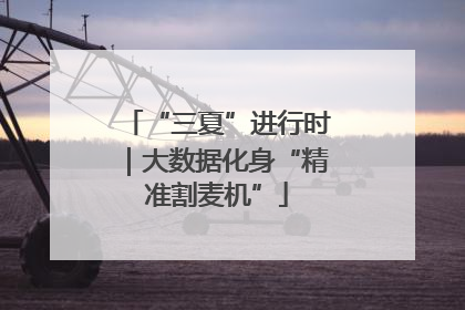 “三夏”进行时｜大数据化身“精准割麦机”