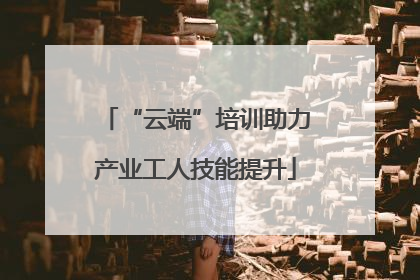 “云端”培训助力产业工人技能提升