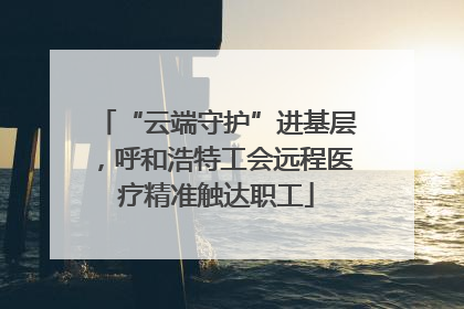 “云端守护”进基层，呼和浩特工会远程医疗精准触达职工