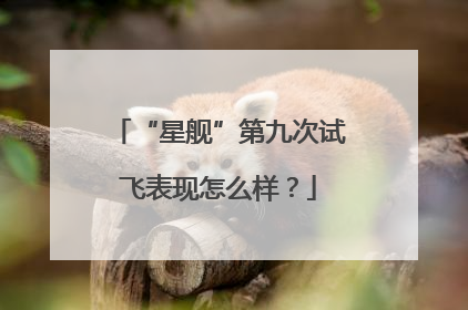 “星舰”第九次试飞表现怎么样？