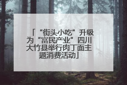 “街头小吃”升级为“富民产业”四川大竹县举行肉丁面主题消费活动