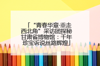 “青春华章·重走西北角”采访团探秘甘肃省博物馆：千年珍宝诉说丝路辉煌