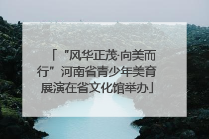 “风华正茂·向美而行”河南省青少年美育展演在省文化馆举办