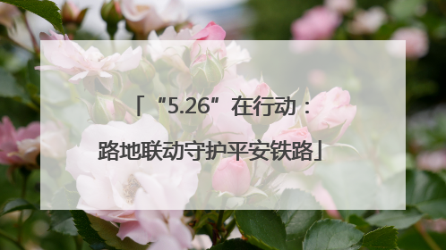 “5.26”在行动：路地联动守护平安铁路