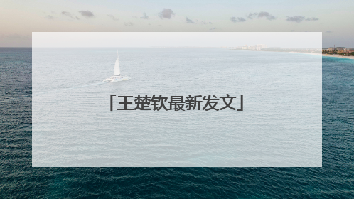 王楚钦最新发文