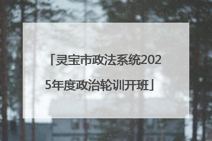 灵宝市政法系统2025年度政治轮训开班