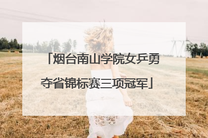 烟台南山学院女乒勇夺省锦标赛三项冠军