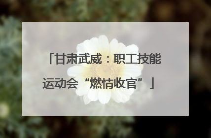 甘肃武威：职工技能运动会“燃情收官”
