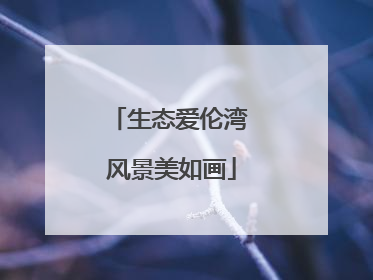 生态爱伦湾 风景美如画