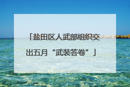 盐田区人武部组织交出五月“武装答卷”
