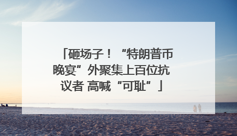砸场子！“特朗普币晚宴”外聚集上百位抗议者 高喊“可耻”