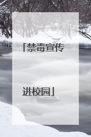 禁毒宣传进校园