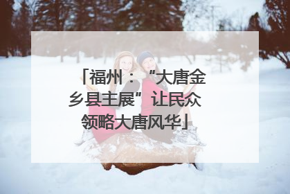 福州：“大唐金乡县主展”让民众领略大唐风华