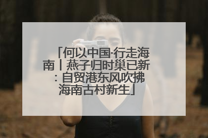 何以中国·行走海南丨燕子归时巢已新：自贸港东风吹拂 海南古村新生