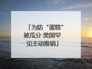 为防“蛋糕”被瓜分 美国罕见主动推销