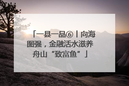一县一品⑥丨向海图强，金融活水滋养舟山“致富鱼”
