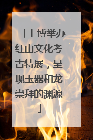 上博举办红山文化考古特展，呈现玉器和龙崇拜的渊源