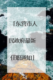 东营市人民政府最新任职通知