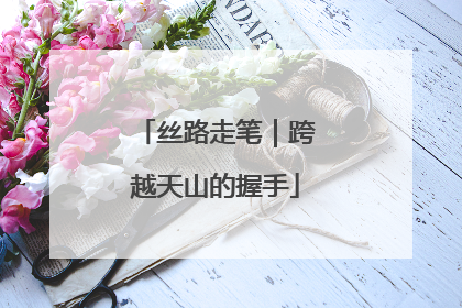 丝路走笔｜跨越天山的握手