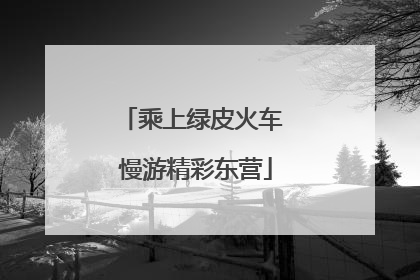 乘上绿皮火车 慢游精彩东营
