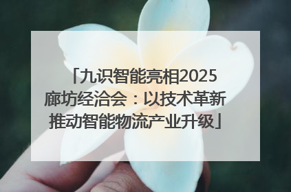 九识智能亮相2025廊坊经洽会：以技术革新推动智能物流产业升级