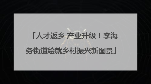 人才返乡 产业升级！李海务街道绘就乡村振兴新图景