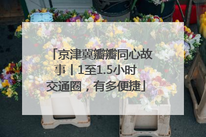 京津冀瓣瓣同心故事丨1至1.5小时交通圈，有多便捷