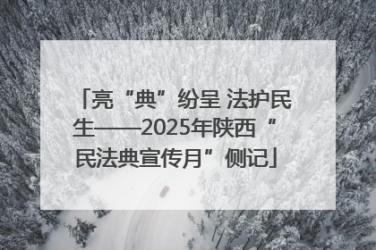 亮“典”纷呈 法护民生——2025年陕西“民法典宣传月”侧记