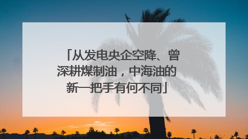 从发电央企空降、曾深耕煤制油，中海油的新一把手有何不同