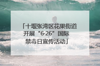十堰张湾区花果街道开展“6·26”国际禁毒日宣传活动