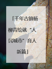 千年古镇杨柳青绘就“人民城市”育人新篇