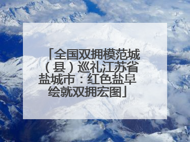 全国双拥模范城（县）巡礼江苏省盐城市：红色盐阜绘就双拥宏图