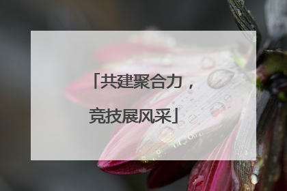 共建聚合力，竞技展风采