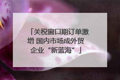 关税窗口期订单激增 国内市场成外贸企业“新蓝海”