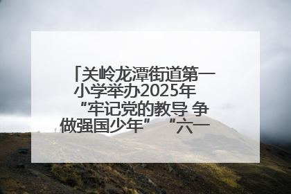 关岭龙潭街道第一小学举办2025年“牢记党的教导 争做强国少年”“六一”文艺汇演活动