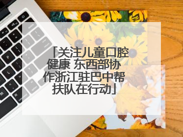 关注儿童口腔健康 东西部协作浙江驻巴中帮扶队在行动
