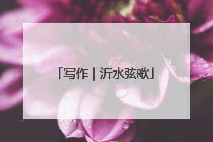 写作｜沂水弦歌