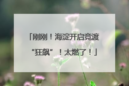 刚刚！海淀开启竞渡“狂飙”！太燃了！