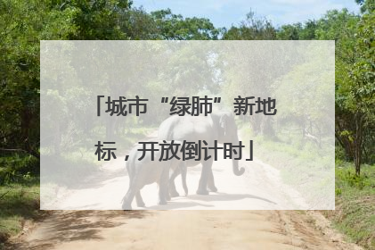 城市“绿肺”新地标，开放倒计时