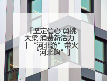 坚定信心 勇挑大梁·消费新活力丨“河北游”带火“河北购”