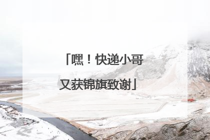 嘿！快递小哥又获锦旗致谢