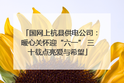 国网上杭县供电公司：暖心关怀迎“六一” 三十载点亮爱与希望