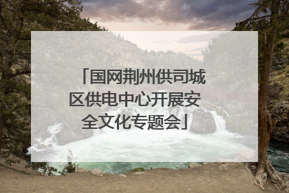 国网荆州供司城区供电中心开展安全文化专题会