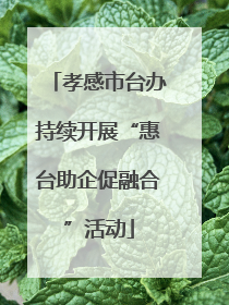 孝感市台办持续开展“惠台助企促融合”活动