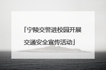 宁陵交警进校园开展交通安全宣传活动