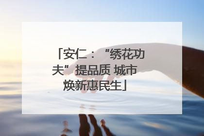 安仁：“绣花功夫”提品质 城市焕新惠民生