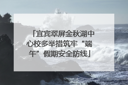 宜宾翠屏金秋湖中心校多举措筑牢“端午”假期安全防线